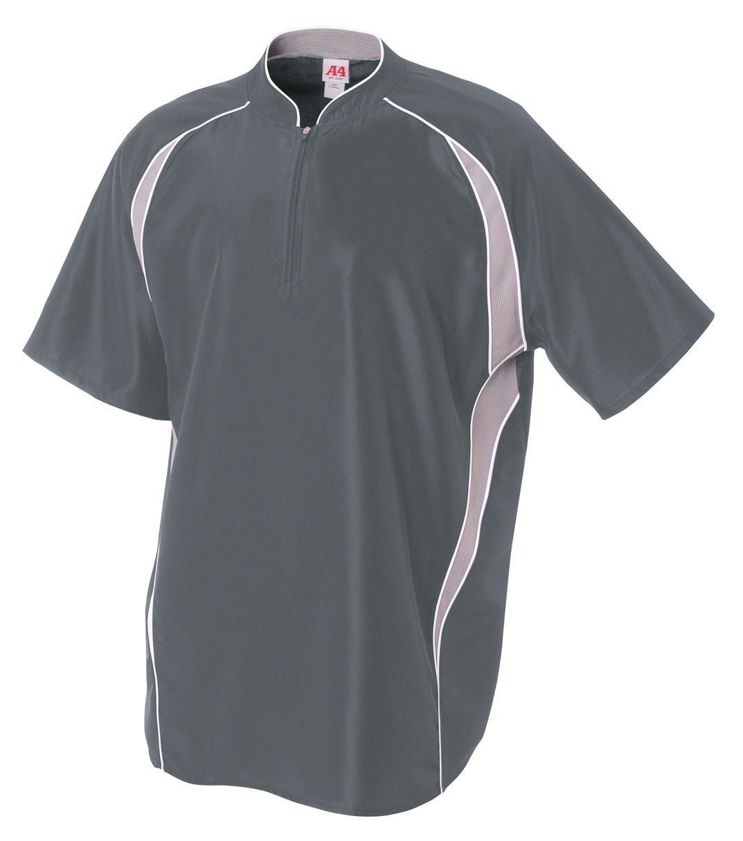 A4N4241 A4 Adult 1/4 Zip Raglan Batting Jacket - Image 4