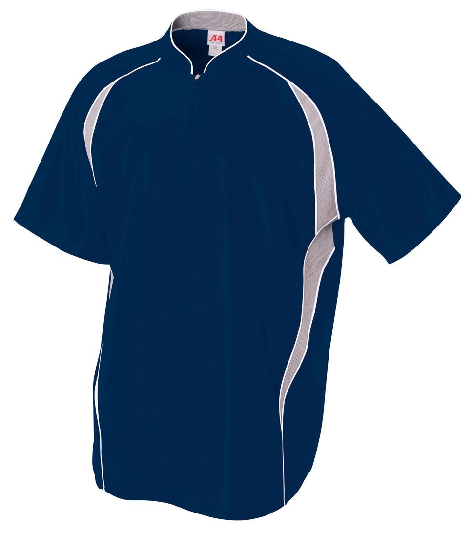 A4N4241 A4 Adult 1/4 Zip Raglan Batting Jacket