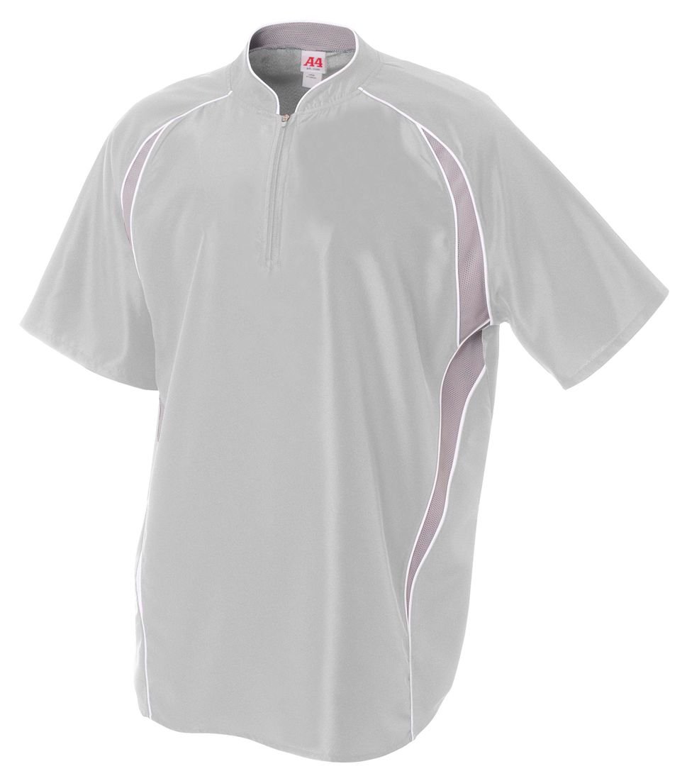 A4N4241 A4 Adult 1/4 Zip Raglan Batting Jacket - Image 5