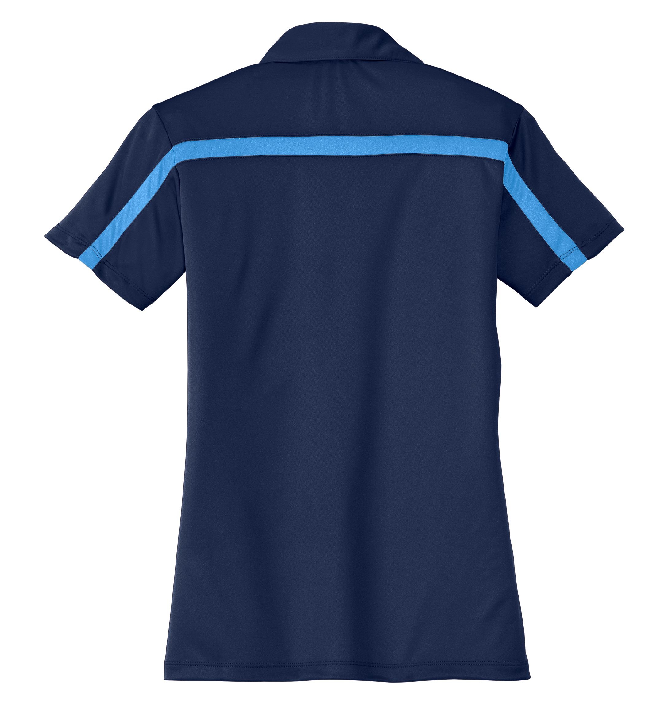 L547 Port Authority® Ladies Silk Touch™ Performance Colorblock Stripe Polo - Image 2