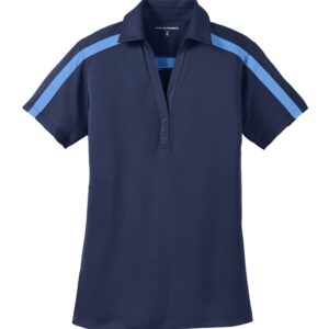 L547 Port Authority® Ladies Silk Touch™ Performance Colorblock Stripe Polo