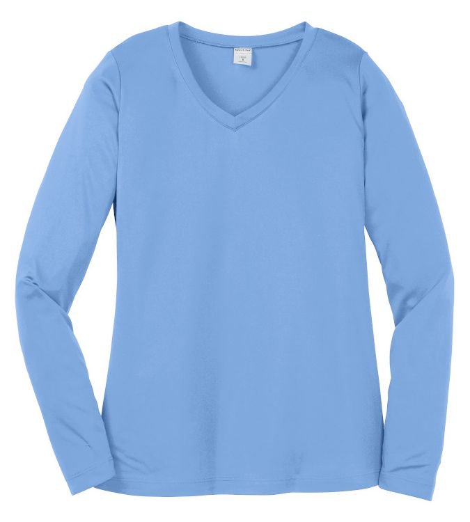 LST353LS Sport-Tek® Ladies Long Sleeve PosiCharge® Competitor™ V-Neck Tee - Image 7