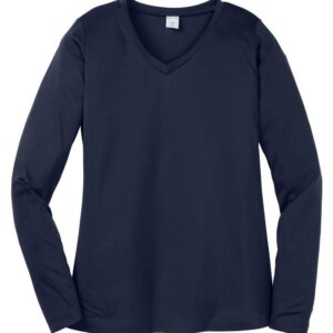 LST353LS Sport-Tek® Ladies Long Sleeve PosiCharge® Competitor™ V-Neck Tee