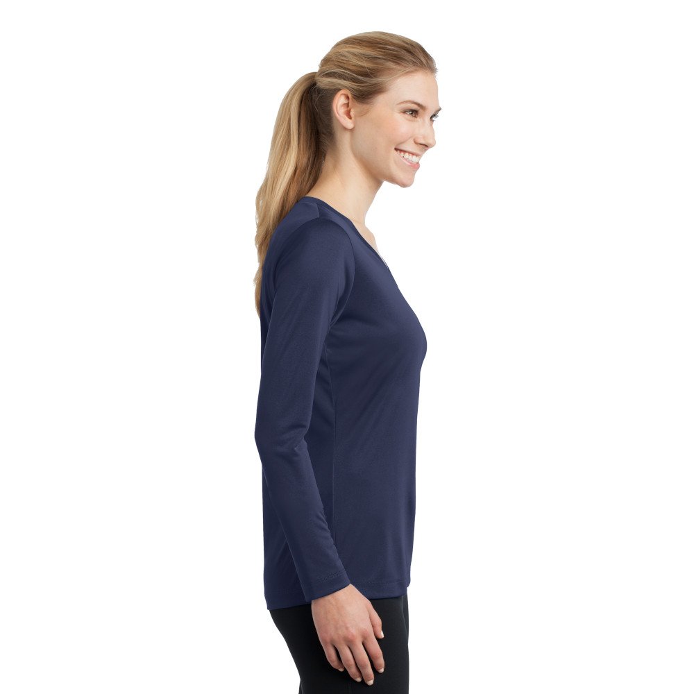 LST353LS Sport-Tek® Ladies Long Sleeve PosiCharge® Competitor™ V-Neck Tee - Image 5