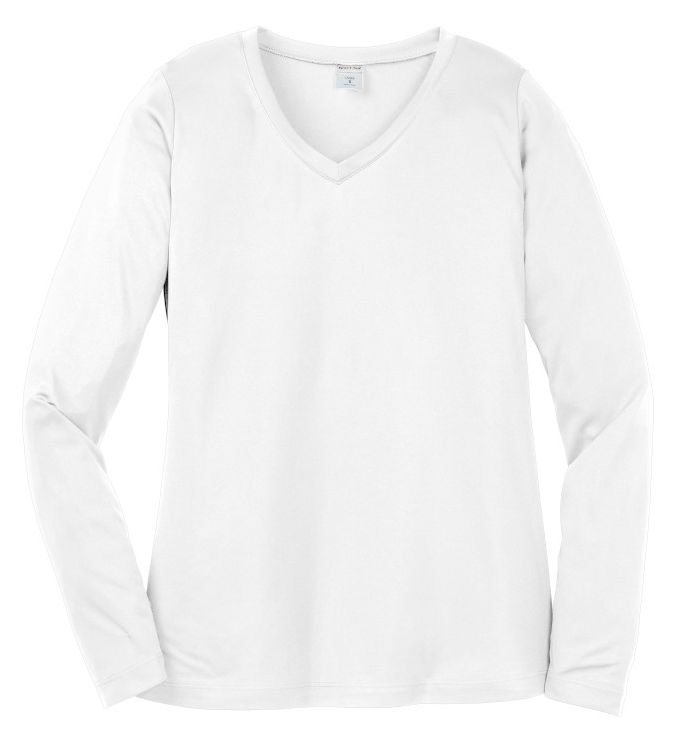 LST353LS Sport-Tek® Ladies Long Sleeve PosiCharge® Competitor™ V-Neck Tee - Image 9