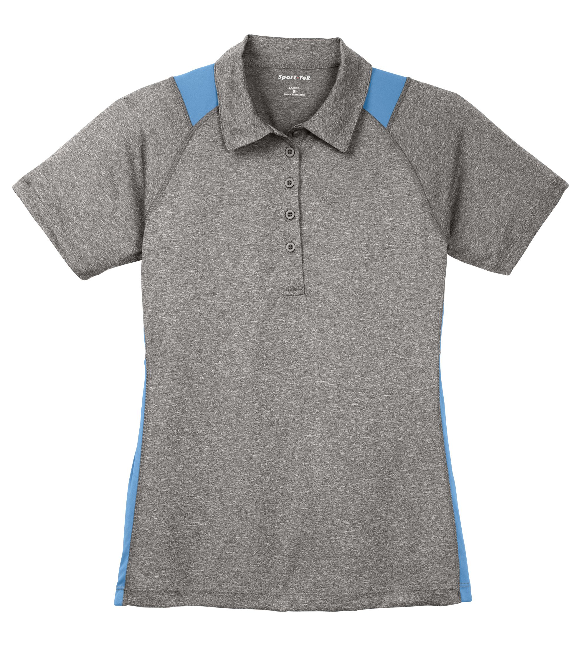 LST665 Sport-Tek® Ladies Heather Colorblock Contender™ Polo - Image 7