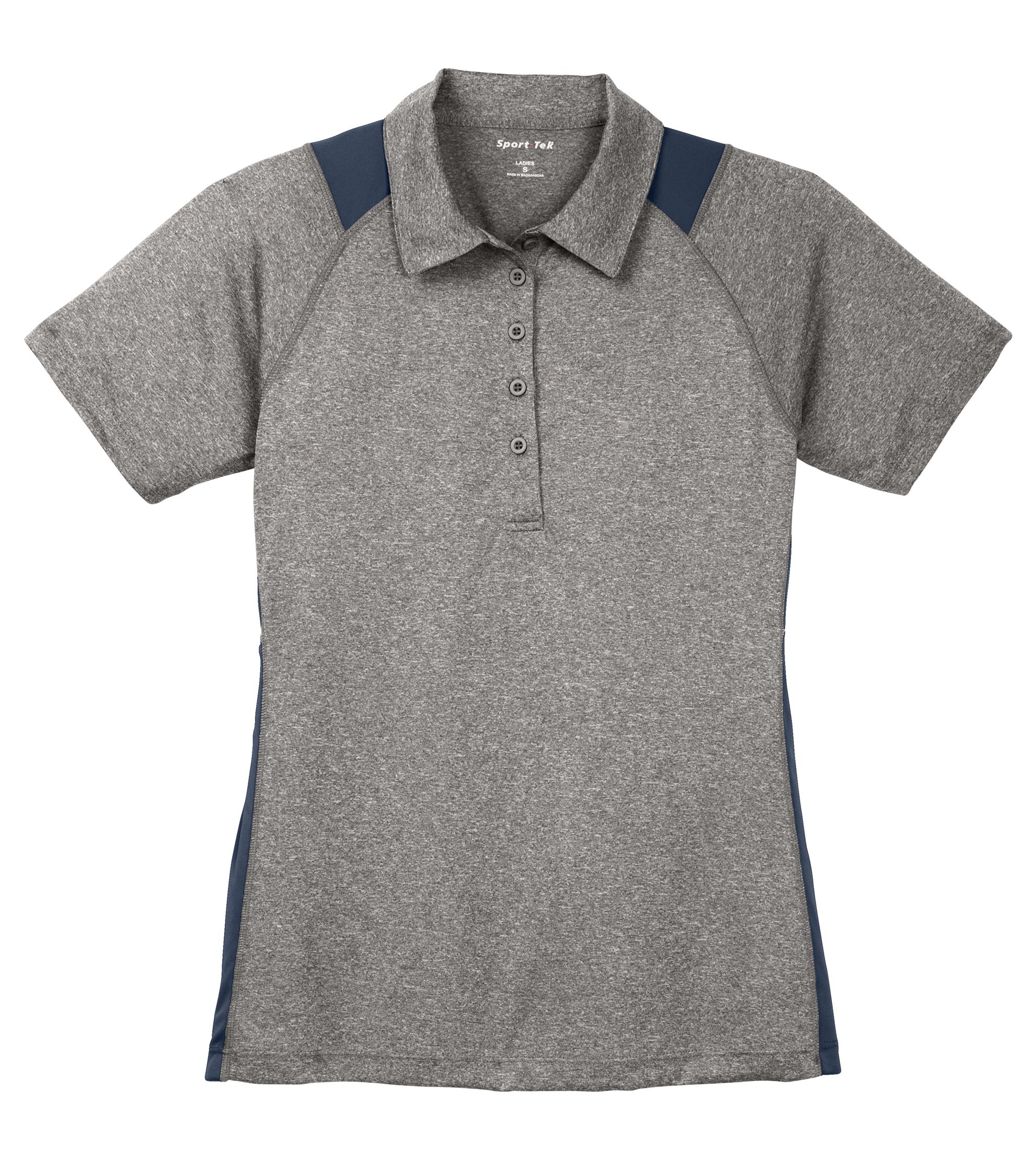 LST665 Sport-Tek® Ladies Heather Colorblock Contender™ Polo