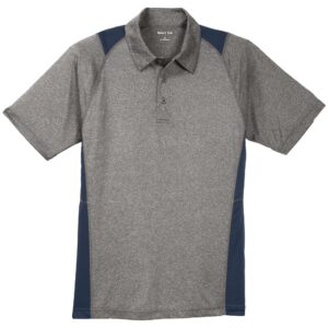 ST665 Sport-Tek® Heather Colorblock Contender™ Polo
