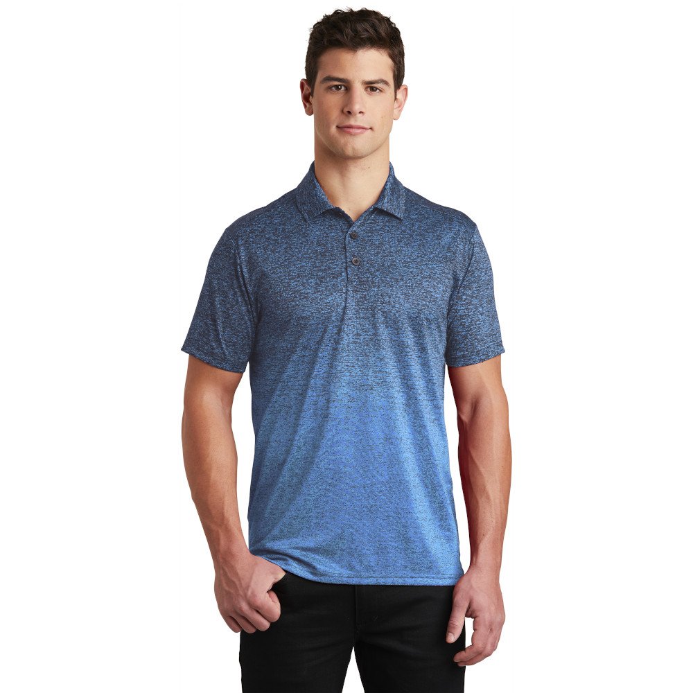 ST671 Sport-Tek ® Ombre Heather Polo - Image 3
