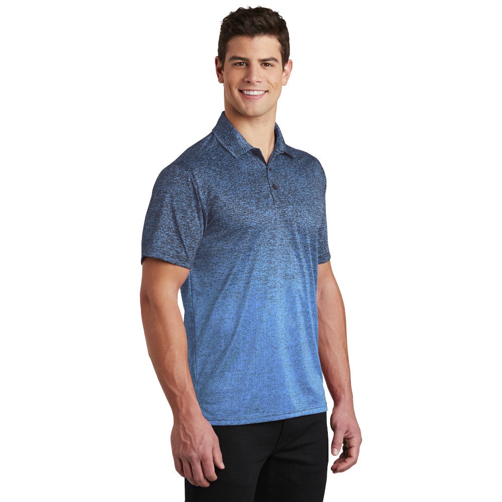 ST671 Sport-Tek ® Ombre Heather Polo - Image 4