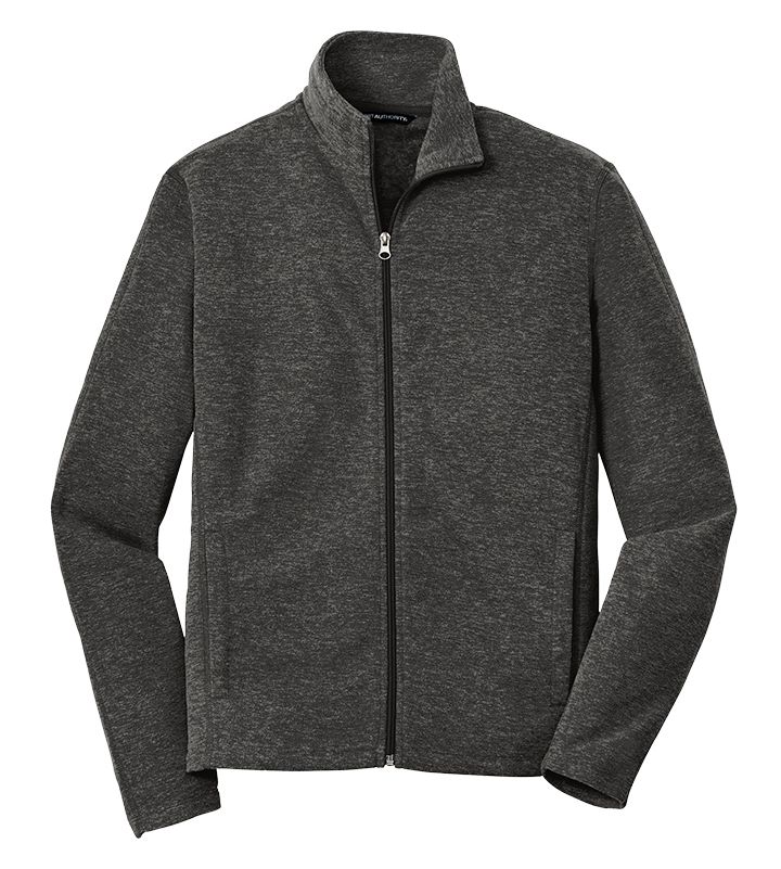F235 Port Authority® Heather Microfleece Full-Zip Jacket - Image 8