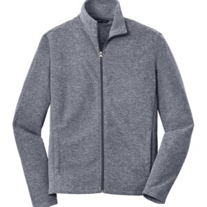 F235 Port Authority® Heather Microfleece Full-Zip Jacket