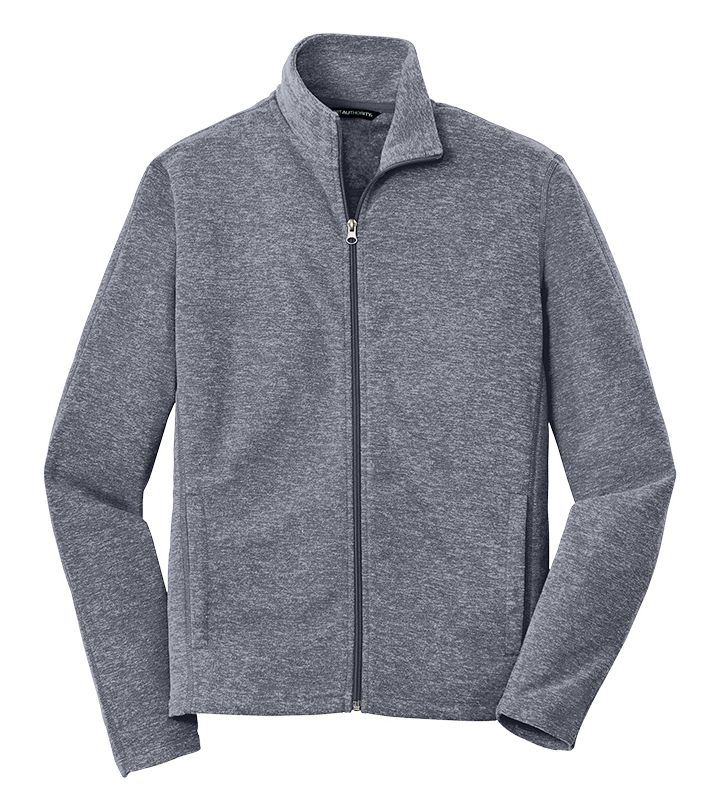 F235 Port Authority® Heather Microfleece Full-Zip Jacket
