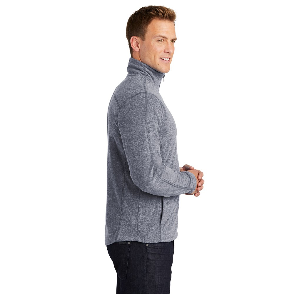 F235 Port Authority® Heather Microfleece Full-Zip Jacket - Image 5