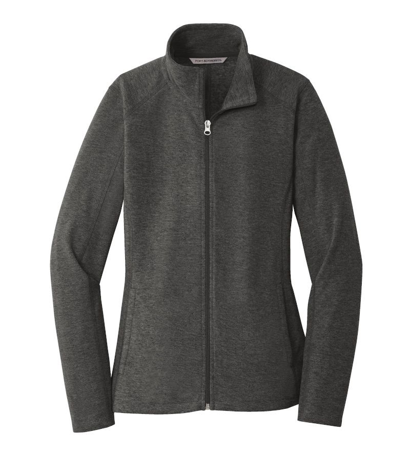 L235 Port Authority® Ladies Heather Microfleece Full-Zip Jacket - Image 8