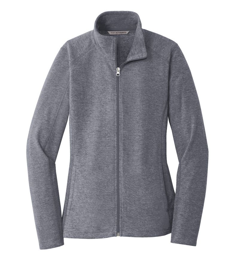 L235 Port Authority® Ladies Heather Microfleece Full-Zip Jacket
