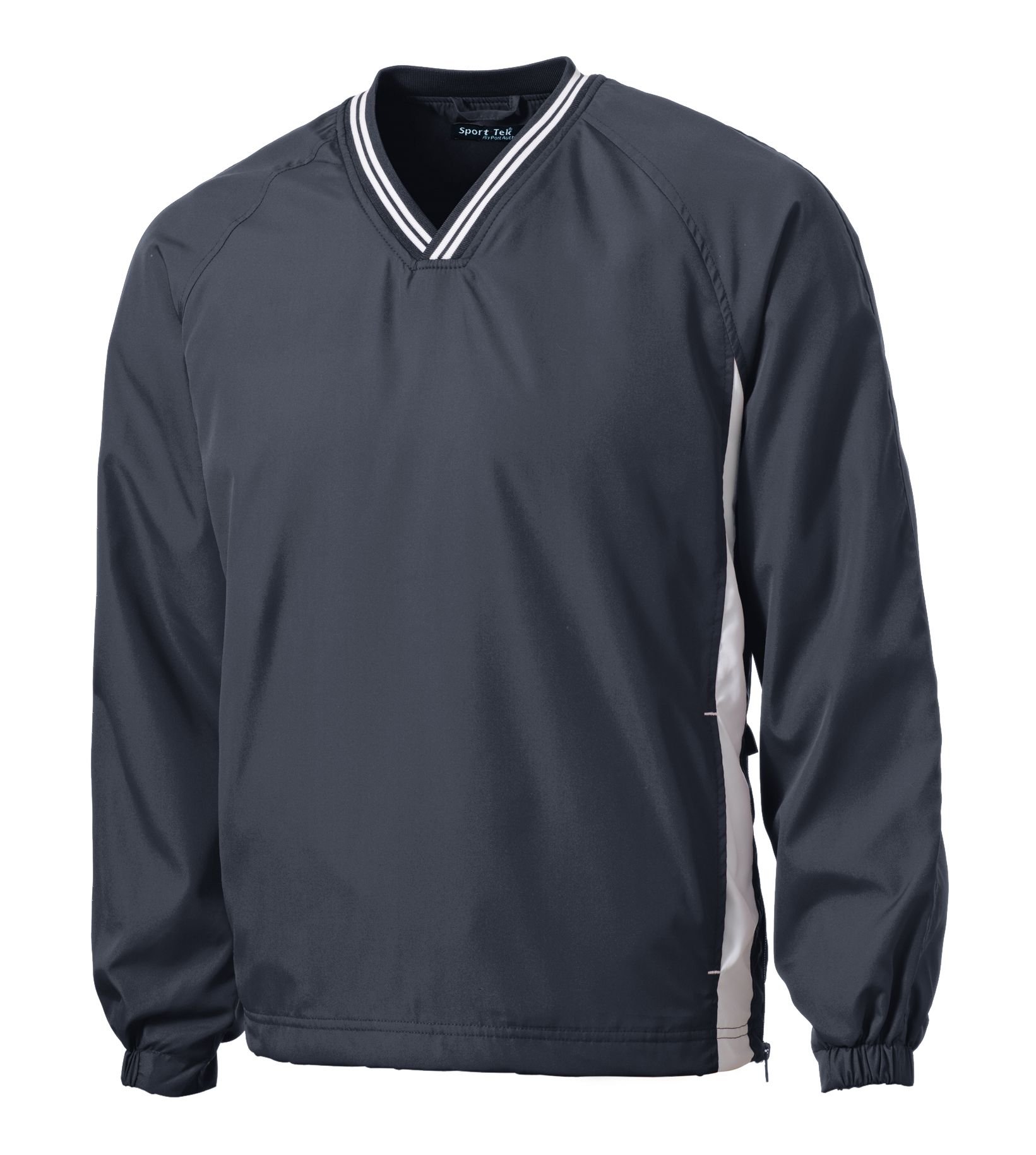 JST62 Sport-Tek® Tipped V-Neck Raglan Wind Shirt - Image 5