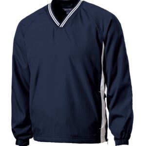 JST62 Sport-Tek® Tipped V-Neck Raglan Wind Shirt