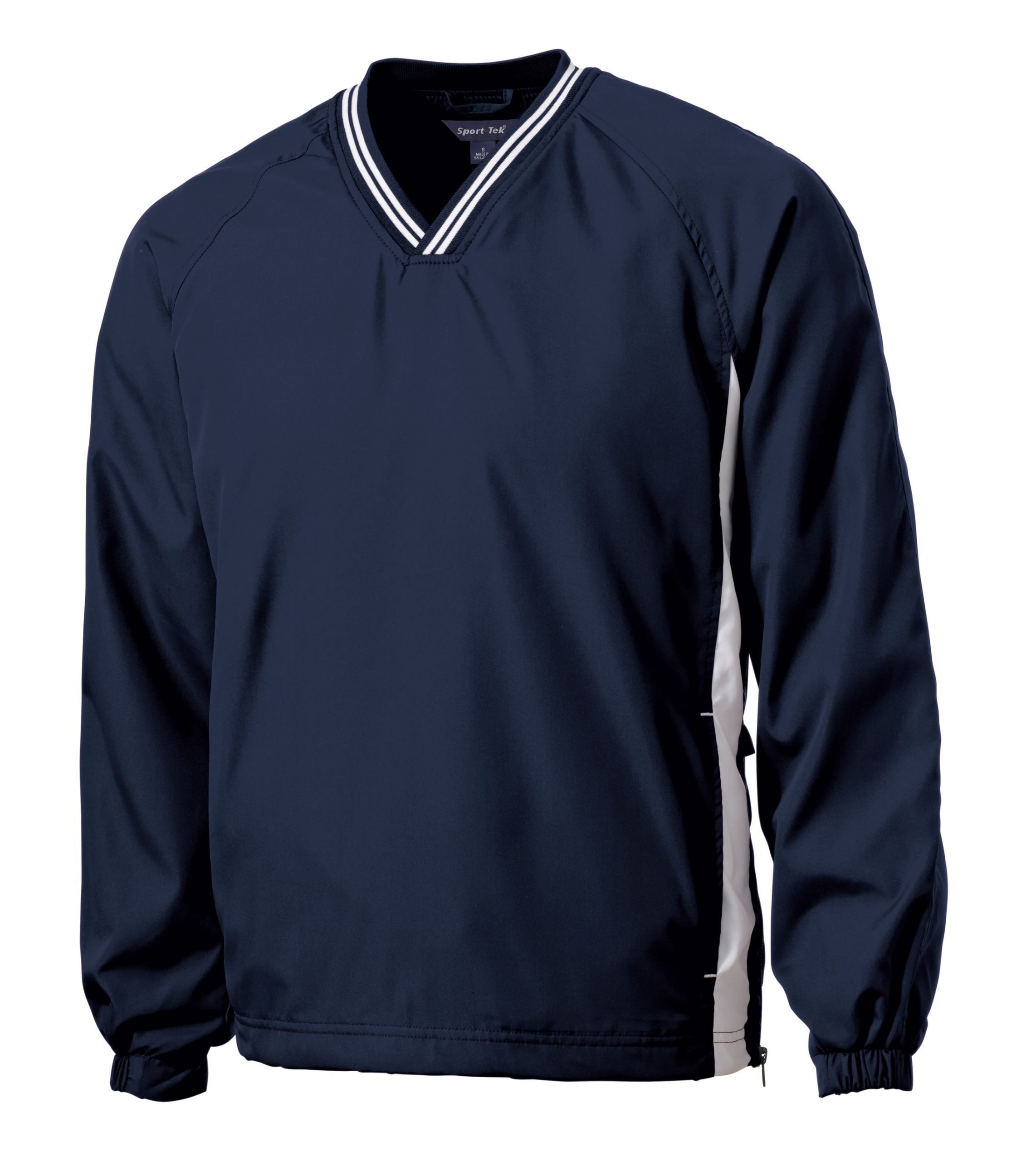 JST62 Sport-Tek® Tipped V-Neck Raglan Wind Shirt