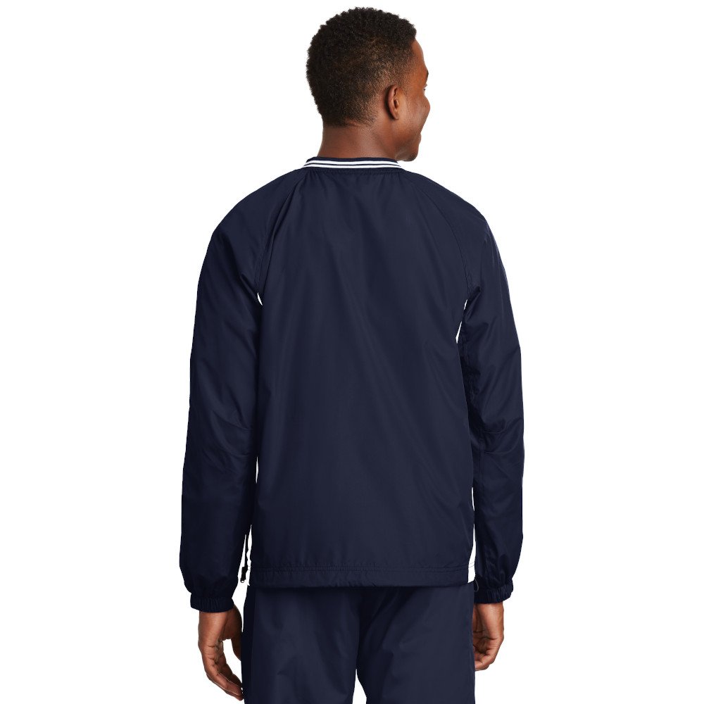 JST62 Sport-Tek® Tipped V-Neck Raglan Wind Shirt - Image 4
